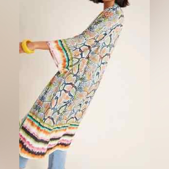 Anthropologie Bl-nk snake print Anette Kimono one size - Picture 3 of 5